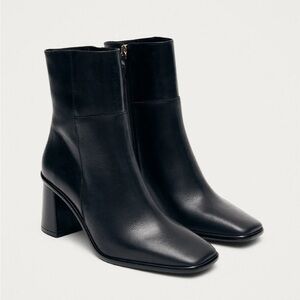 Alohas West Vintage Total Black Leather Ankle Boots